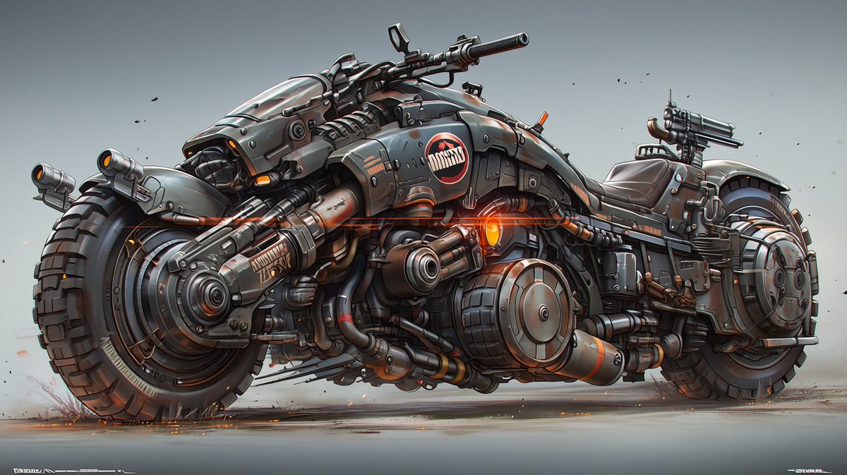 kugerukokok's tweet image. day 5 from #mechapunk series
bike! yup people still use it, inferior protection compare to car, but bike is much quicker through wrecked city in post-apocalyptic era
more variation down in comment 👇
#cyberpunk #bike