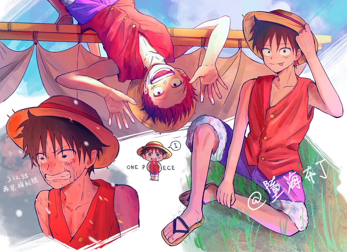 算是人體和上色的練習吧 #ONEPIECE #Luffy