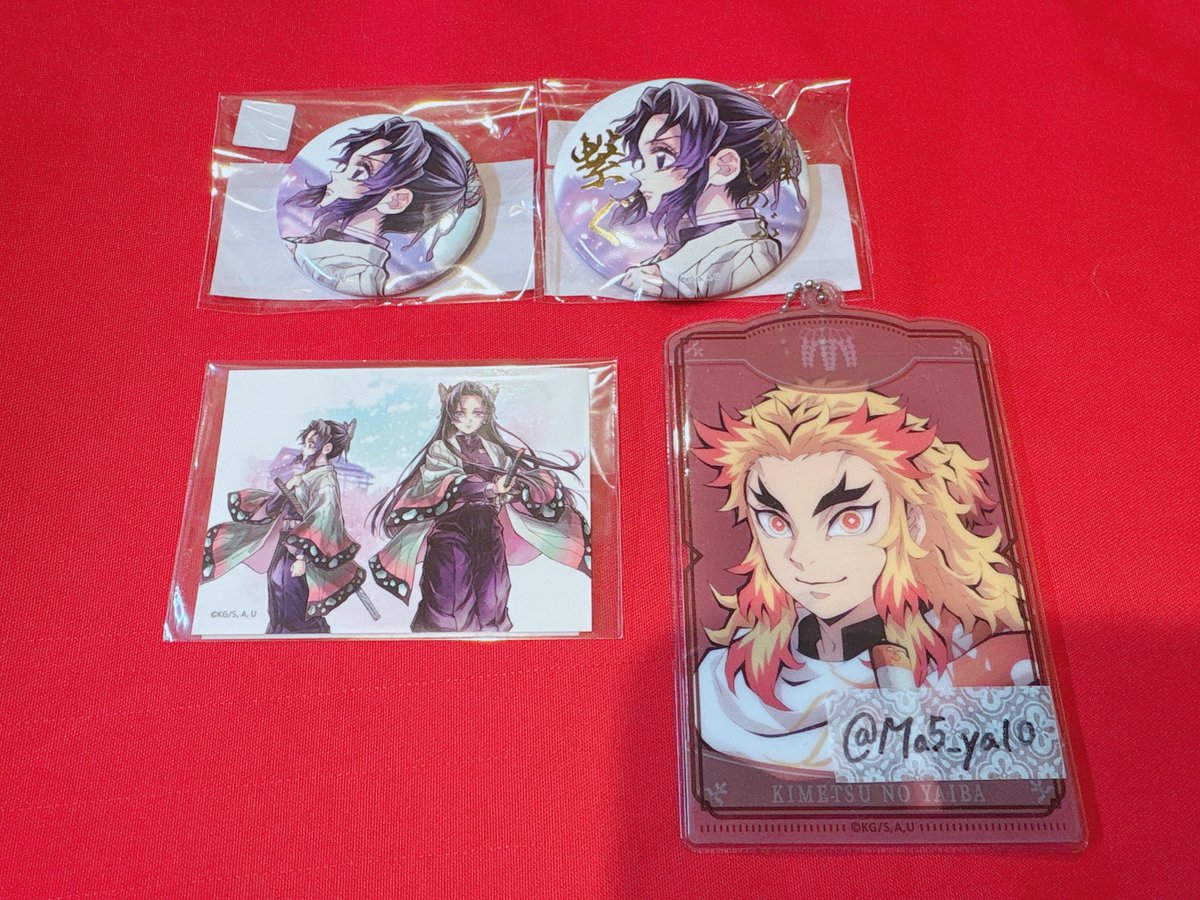 譲渡】鬼滅の刃 C106 「繋ぐ」 WEBくじ しのぶとカナエ 《譲》 E賞・F