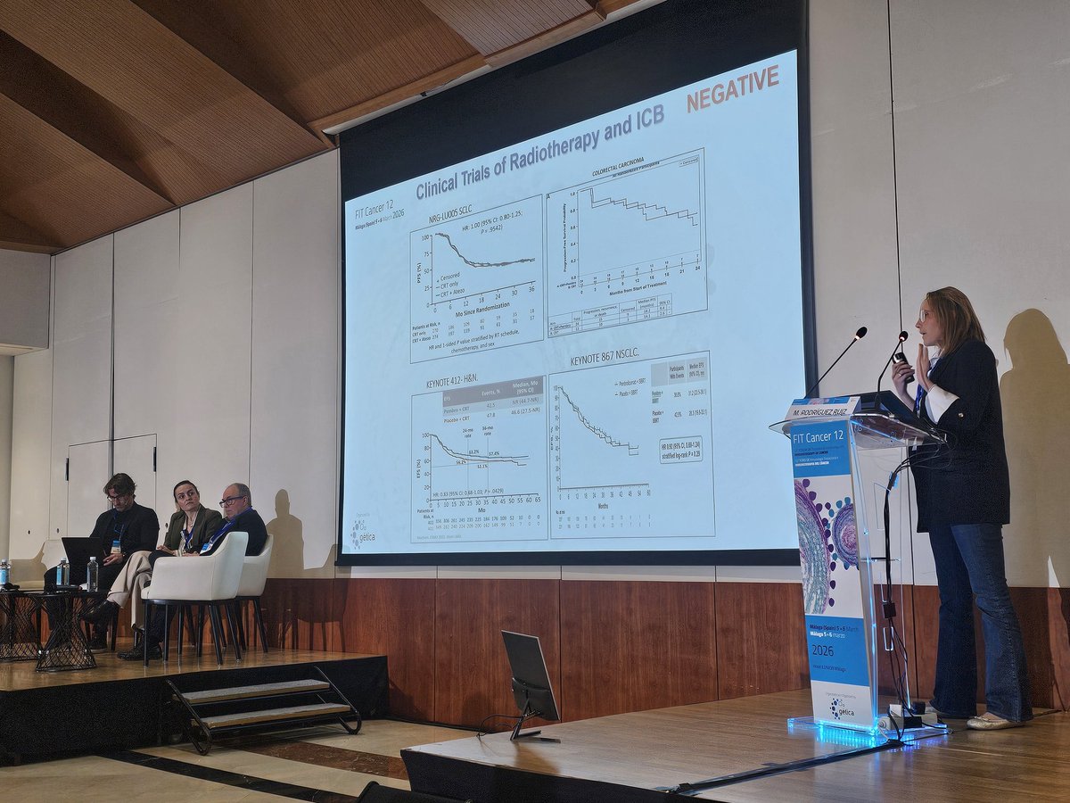 Y para acabar la primera sesión educacional la dra Rodríguez Ruiz nos explica los principios de la radioinmunobiología

#GETICA
#FITCancer12