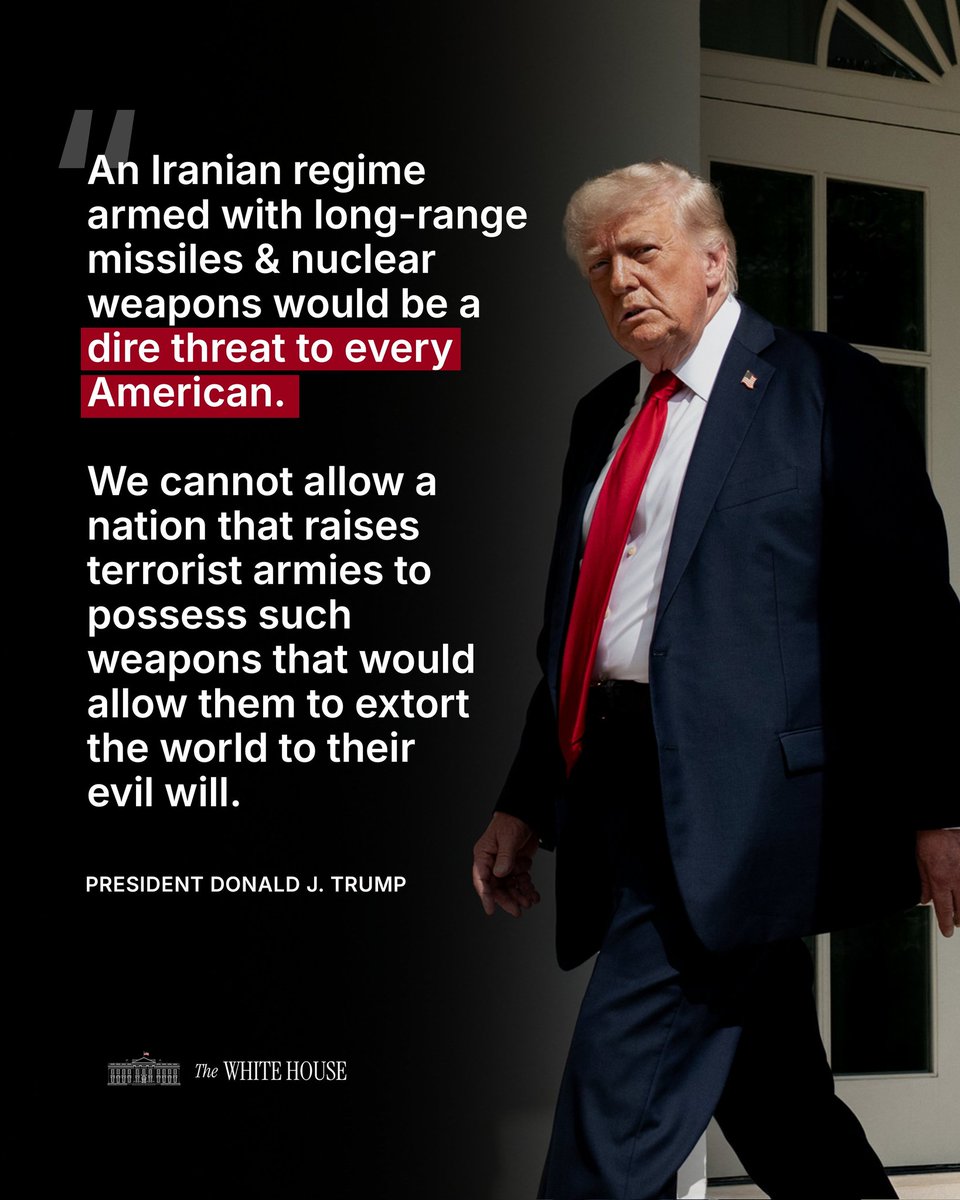 An Iranian regime armed with long-range missiles &amp; nuclear weapons would be a dire threat to every American.