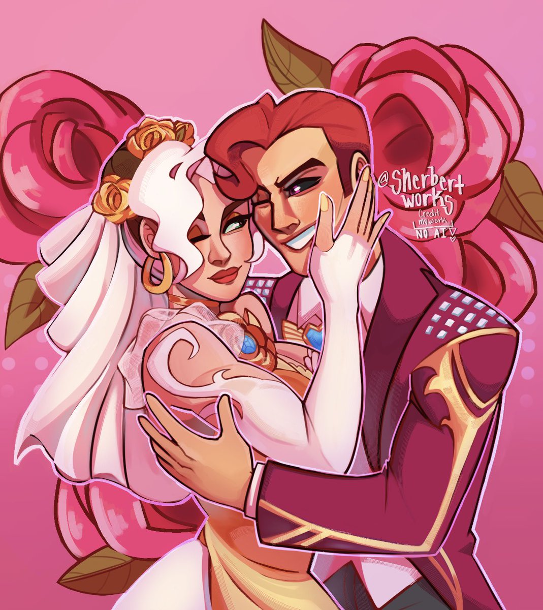 Sherbertworks's tweet photo. This took forever 💍 🫶 #marvelrivals #gambit #Rogue https://t.co/azy9wIlPTV