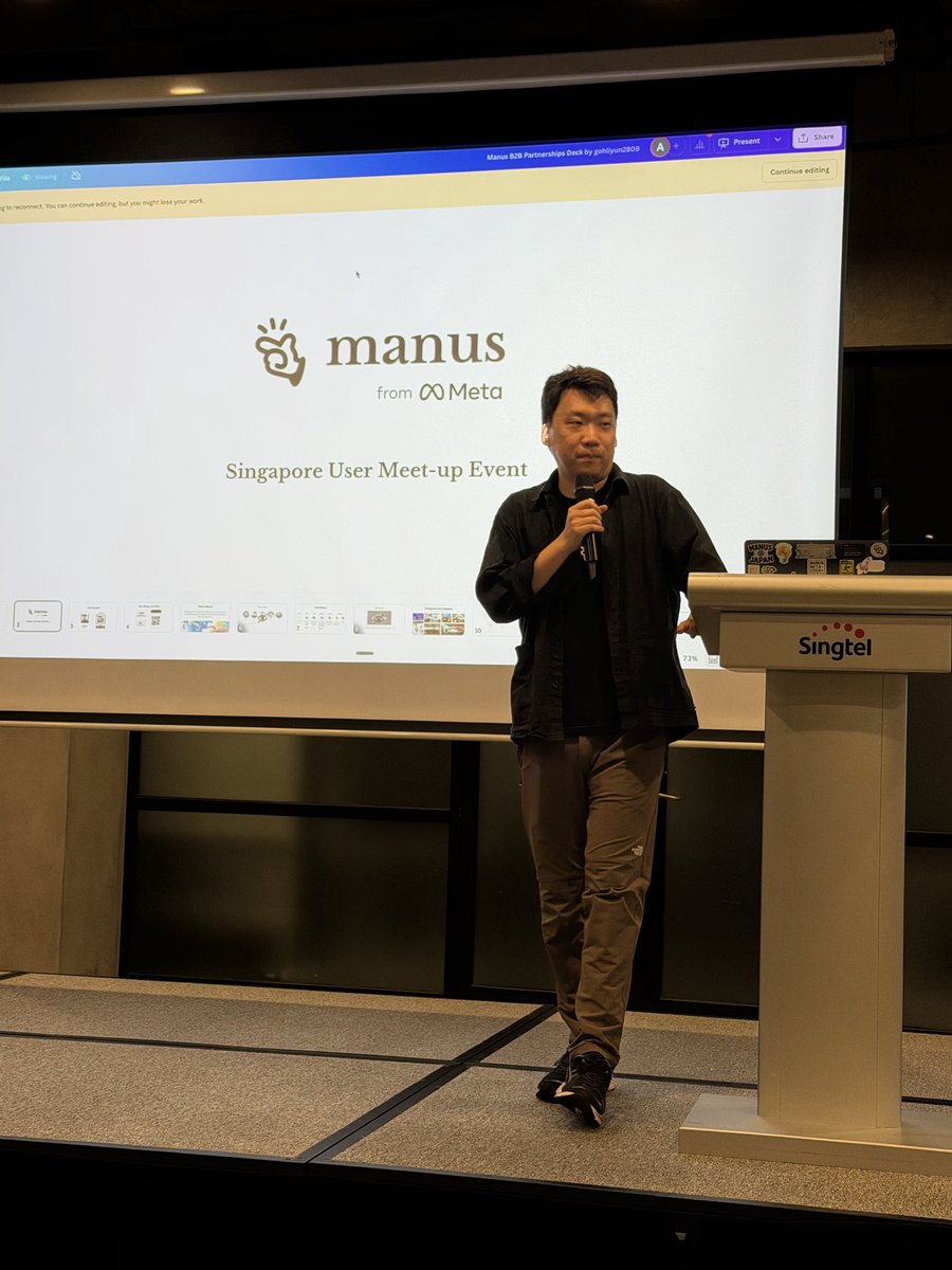 RaivatShah's tweet photo. @ManusAI launched exactly 1 year ago today at 10 pm Singapore time! Anniversary celebration and meet up today in 🇸🇬 

What an absolute journey 👏👏 https://t.co/dEcQRXkLvK
