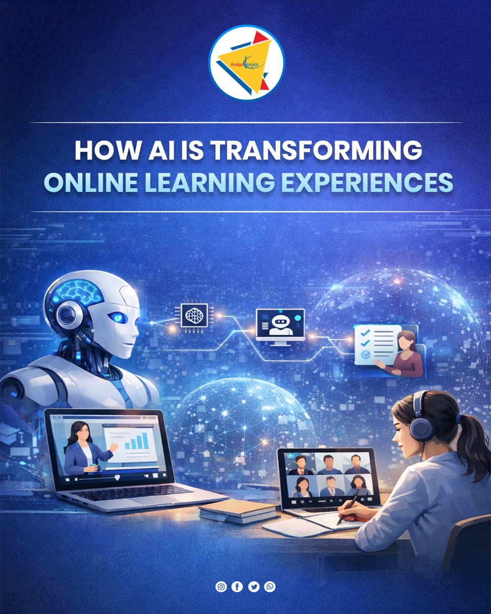 ArsigaKonics's tweet photo. AI is transforming online learning with personalized experiences, intelligent tutoring, and adaptive learning paths.
Read the blog : https://t.co/GIHWhissaP
#ArtificialIntelligence #Elearning #DigitalLearning #AIinEducation #CorporateLearning #Arsigakonics #AKPL https://t.co/1zcebfeoyA