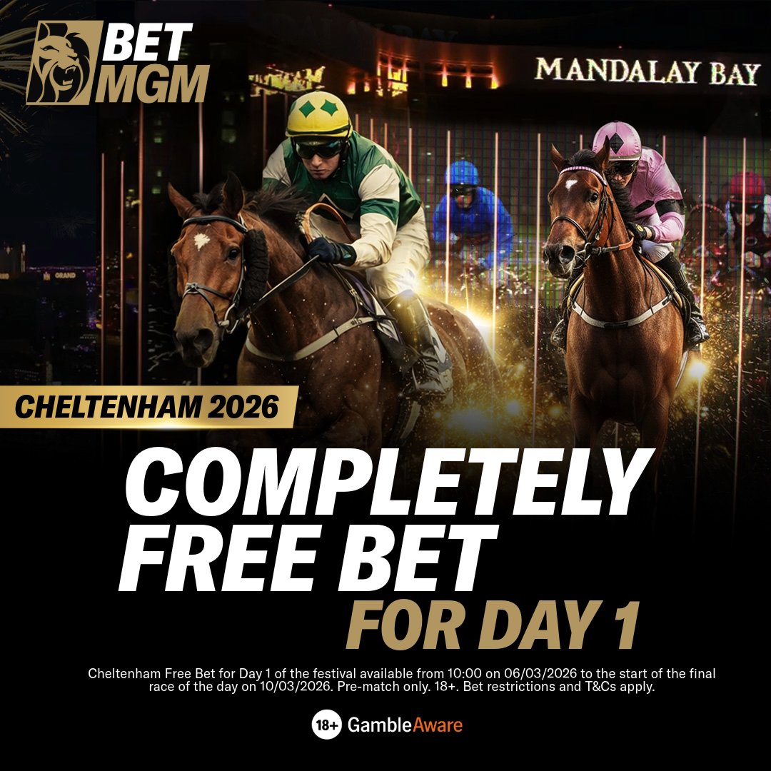 BetMGMUK's tweet photo. Cheltenham 2026 starts here 🏇

And we’re kicking it off with a Free Bet on us!

Head to the promotions page to get yours ⤵️
