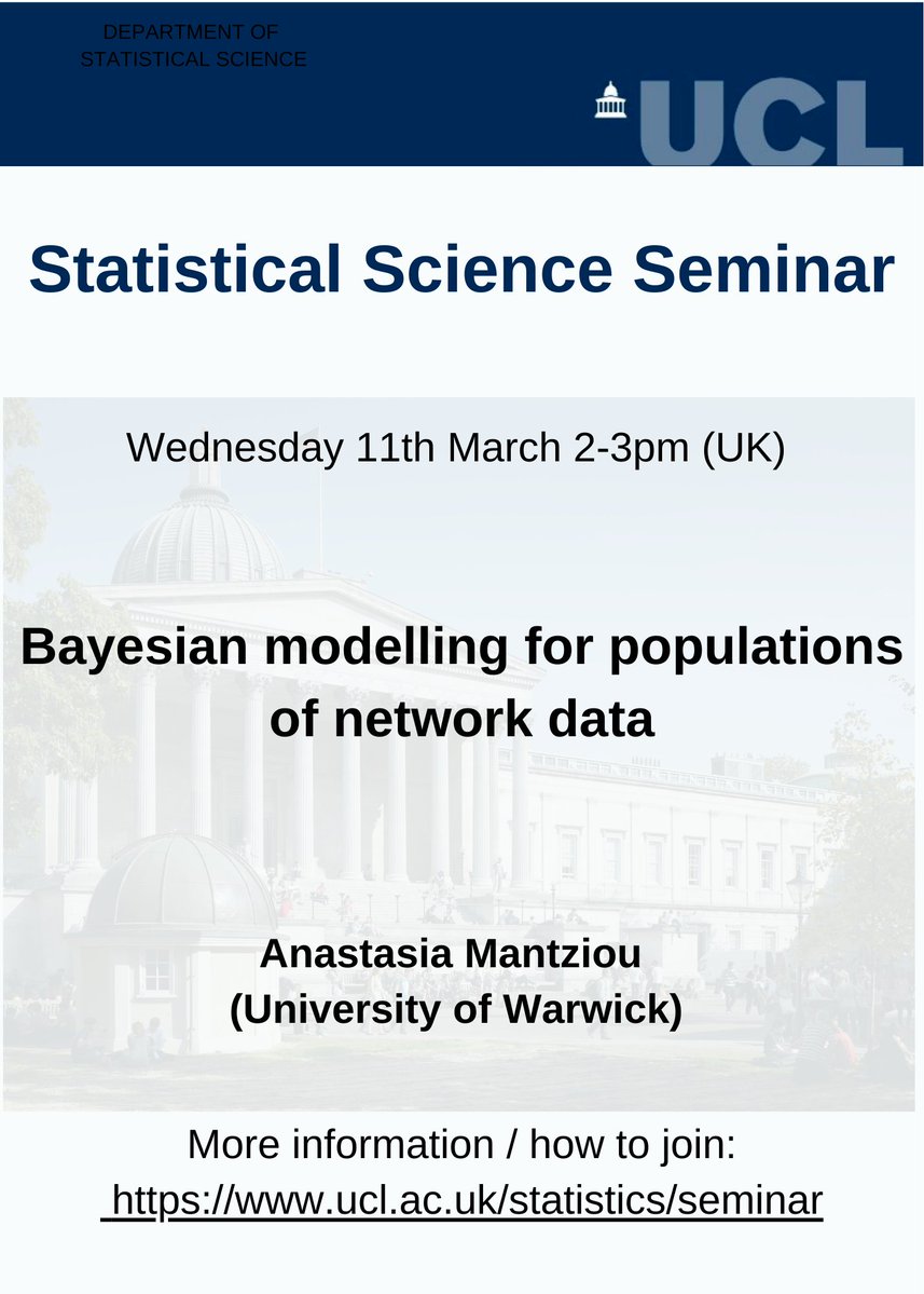 UCL Statistical Science tweet media