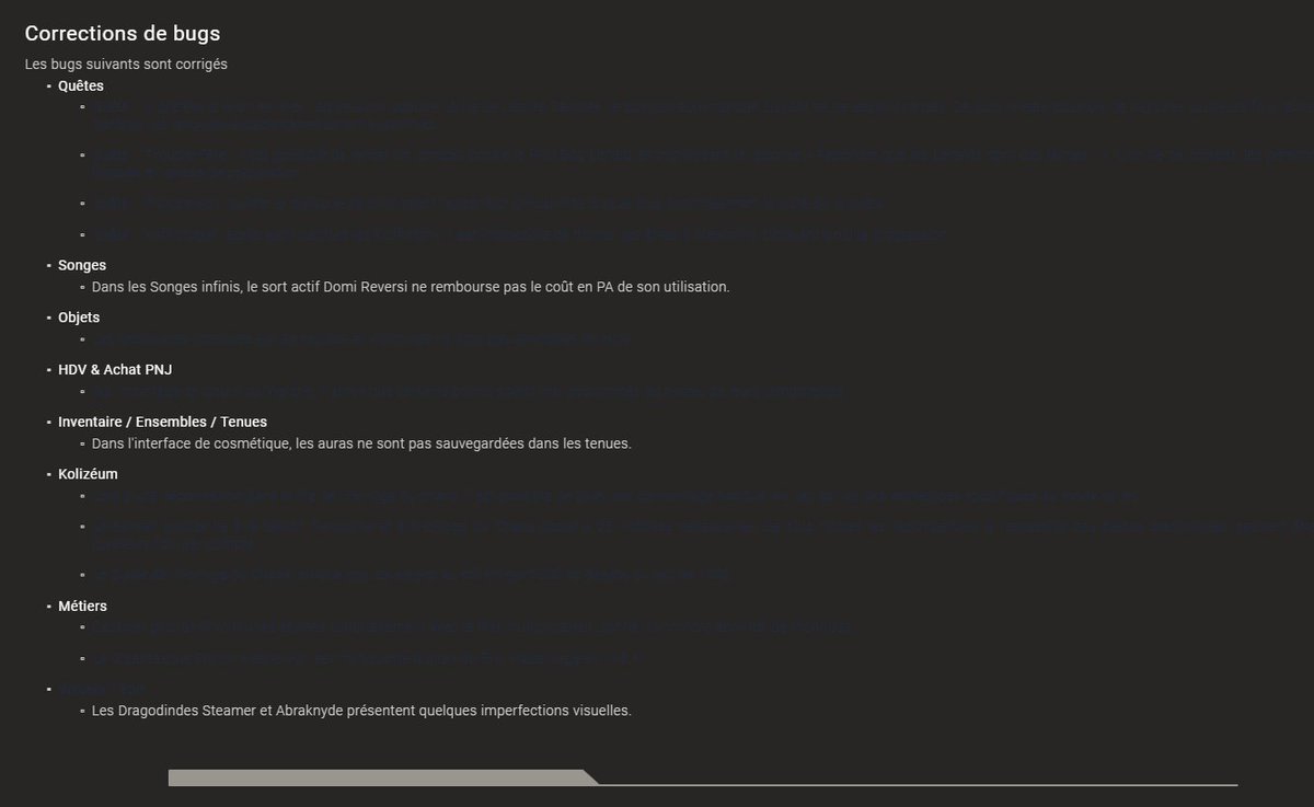 CyrilDoc's tweet photo. @DOFUSfr Petit souci de patch note sur le launcher (écrit en bleu sur fond noir) https://t.co/xOW8QogTTZ