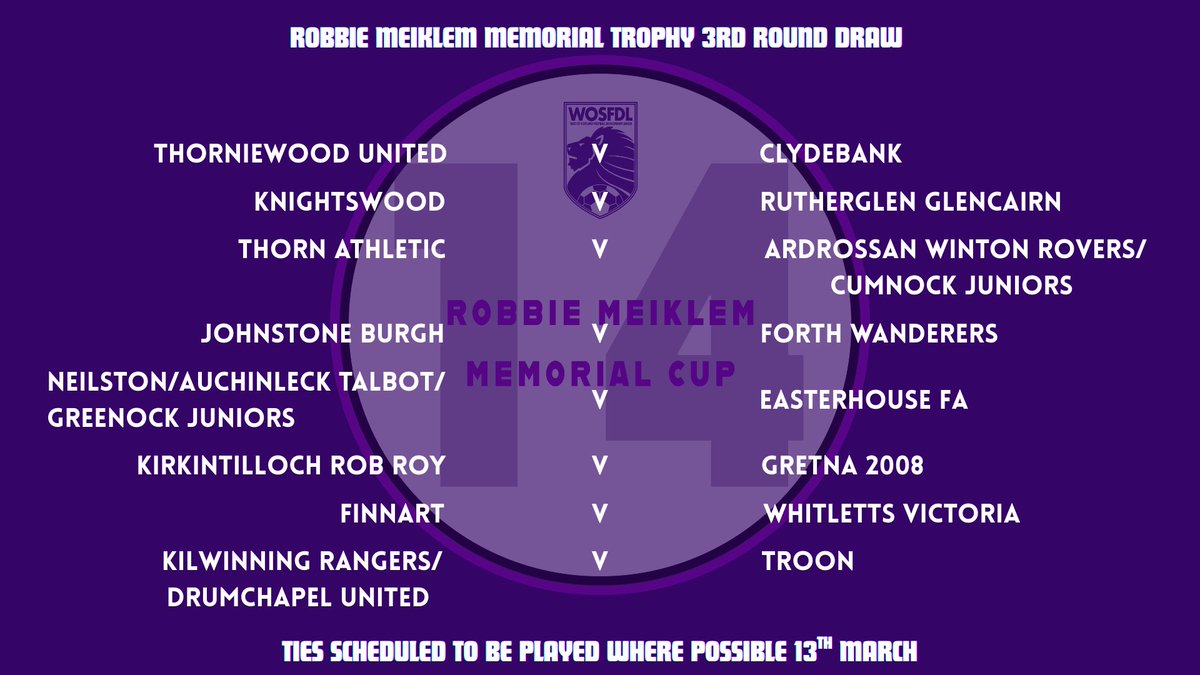 West of Scotland Football Development League tweet media