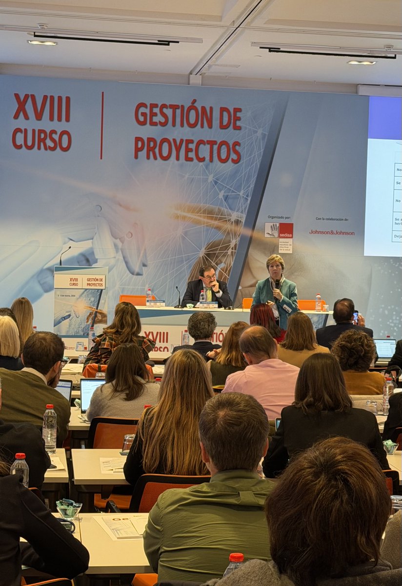 Escuchando a nuestra querida ⁦<a href="/mjalavareyes/">Mª Jesús Álava Reyes</a>⁩ 
Aprendiendo mucho.

#XVCursoGestiónDeProyectos 
⁦<a href="/SEDISA_NET/">SEDISA</a>⁩