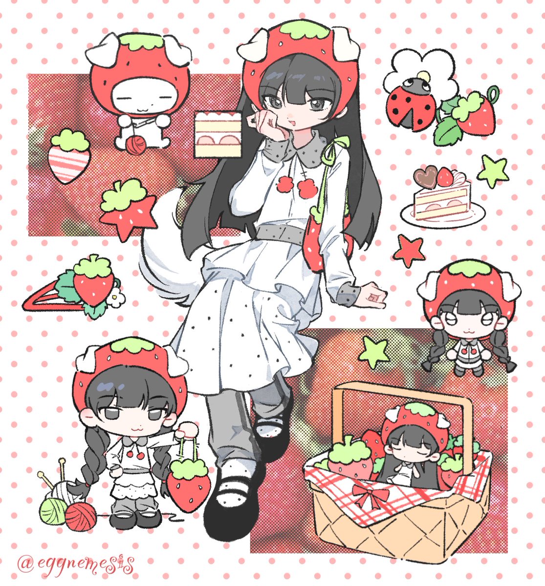 eggnemesis's tweet photo. 🍓
#originalcharacter 
#characterdesign https://t.co/koLzZ2qRca