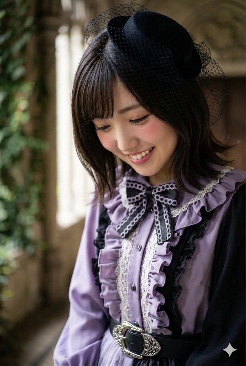 giyu.ちゃんから衣装を借りて とある場所での撮影を頑張ってる風な