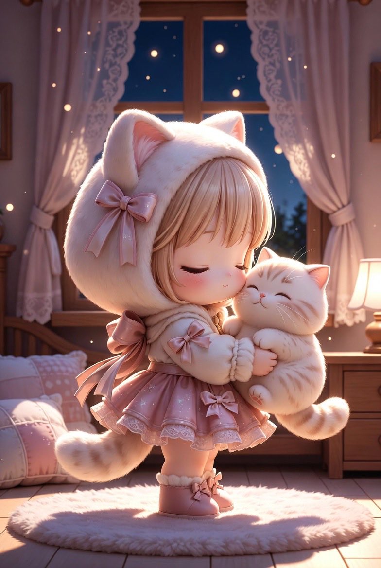 chiracyan's tweet photo. 今日も1日お疲れ様でした✨
ゆっくりやすんでくださいね(* ᴗ͈ˬᴗ͈)”
It’s okay. I’m moving forward. I’m proud of myself.
 #AIイラスト   #AIart https://t.co/8cprY3lBJc