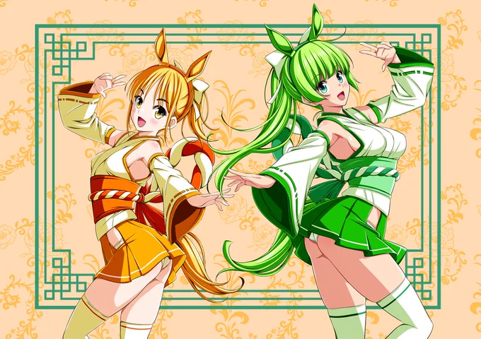 巫女の日 らしいので 四葉の戦姫カラーの巫女服です 今晩支援サイト更新いたします 新規イラストを公開しますので よろしくお願いいたします