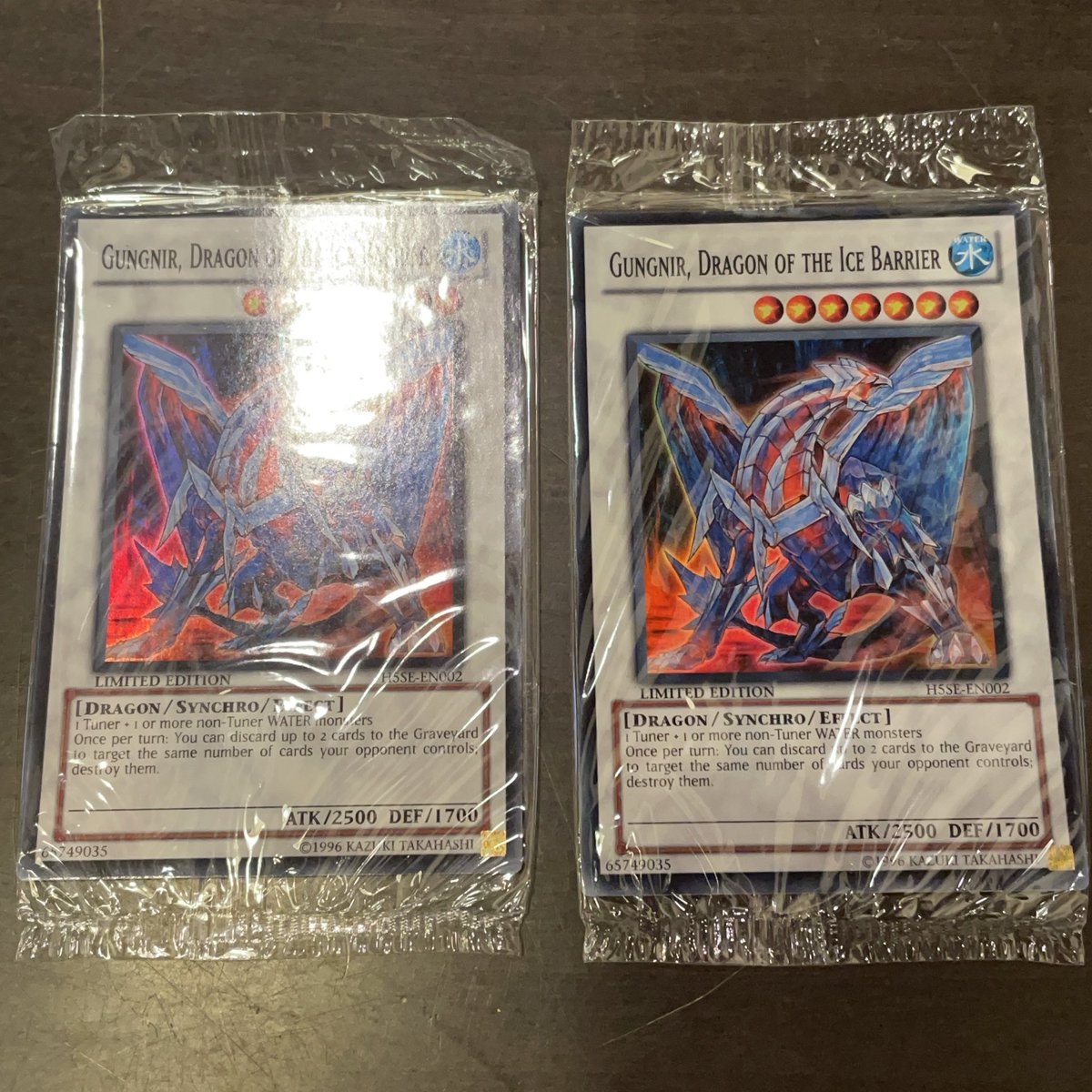 氷結界の龍グングニール 1枚500円で今から出します。 未開封ですが袋