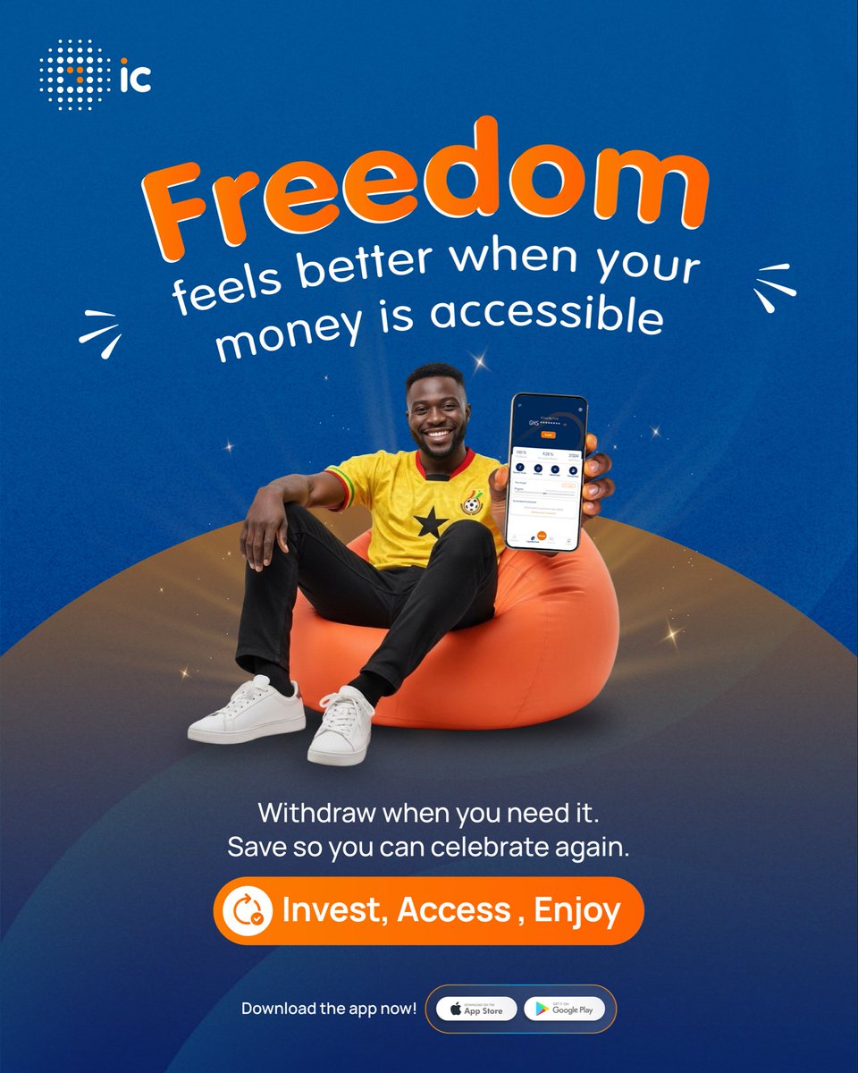 Withdraw from your ICLF today by 6pm and get your money today.
Celebrate Ghana 🇬🇭 ! 
Go out and enjoy
Any change after the weekend? Bring it back and get ready for the next one.