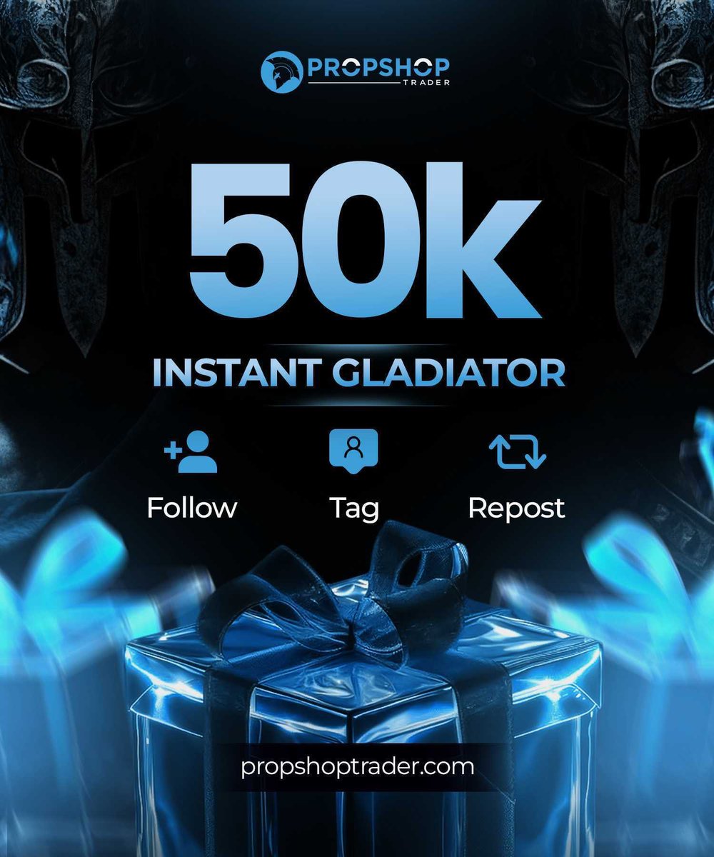 📢 Win 2 x $50Kinstant gladiator 🎉

instructions:

1️⃣ Follow @Slim_oraro || <a href="/PropShopTrader/">PropShopTrader</a>

2️⃣ Like &amp; Repost + Tag 3 friend's 

       [Proof show required]

Also follow <a href="/___Levon___/">Levon</a> <a href="/prosper_xau/">PROSPER_XAU_EYE👁️🏑</a> <a href="/mhidxe/">mide 🎯</a> <a href="/Sp_forex1/">Ola's Special</a>

Winners Announced in 5 days