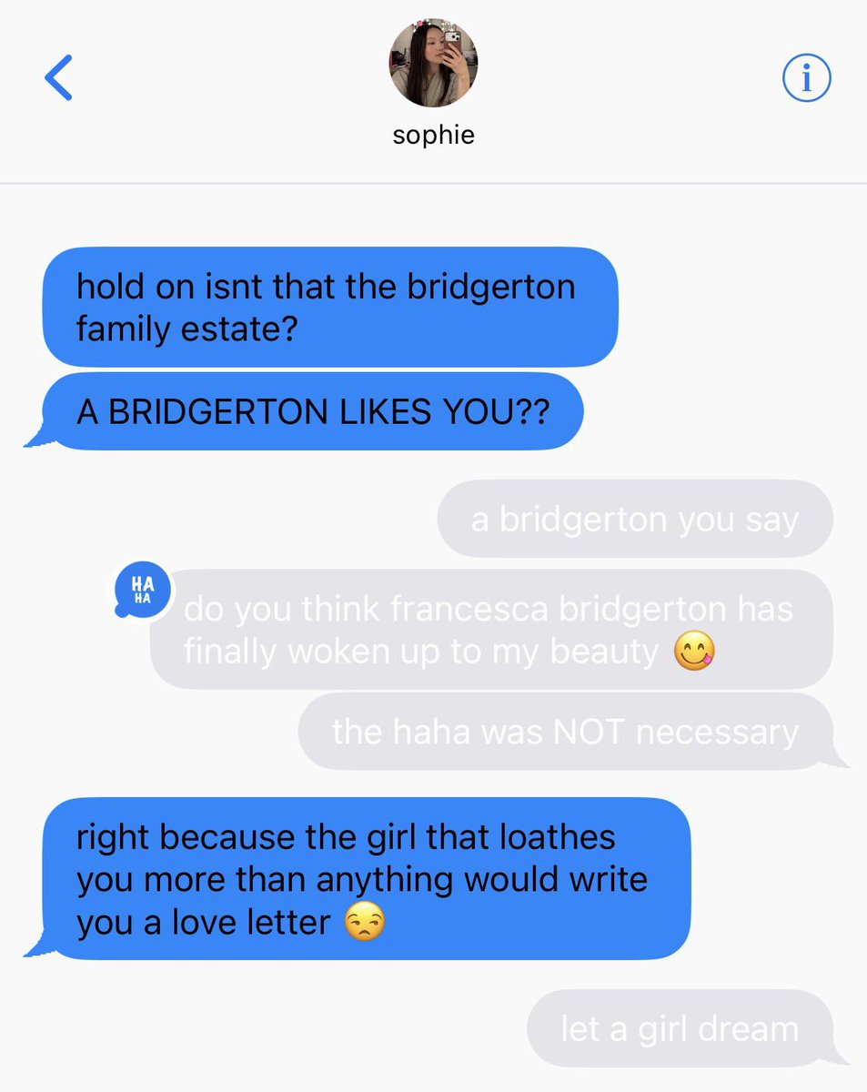 zomirufied's tweet photo. wrong bridgerton! 
a #franchaela socmed au wherein…

michaela stirling receives a letter from a secret admirer. more specifically, a very BRIDGERTON secret admirer. too bad the only bridgerton she wants is the one that hates her guts. https://t.co/mwMAiTdUoi