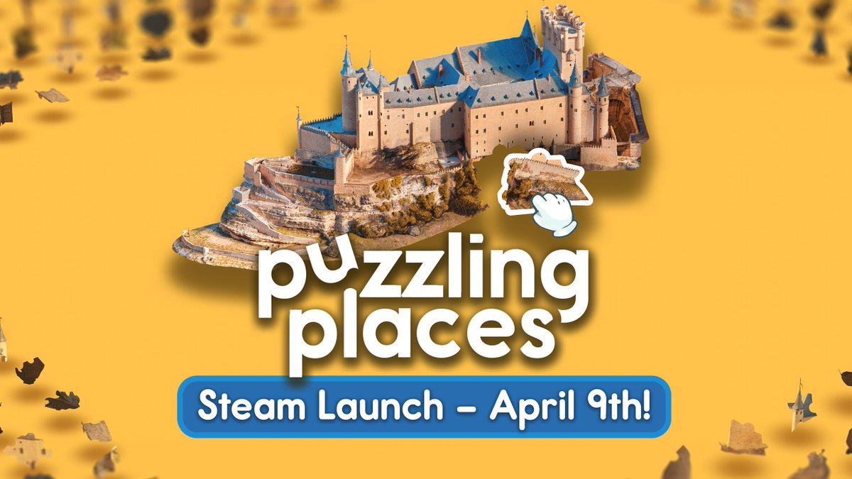 Puzzling Places 🧩 Coming to Steam April 9th! 🧩 tweet media