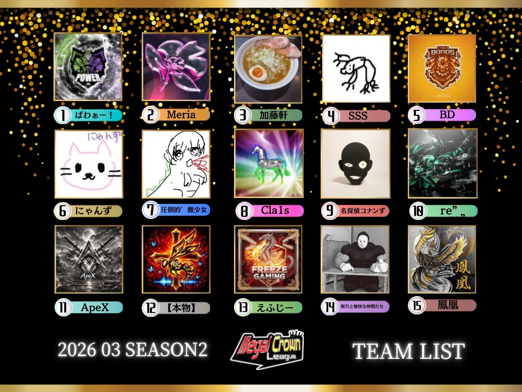 Illegal Crown League 【ICL】 5月リプ応募募集中 tweet media