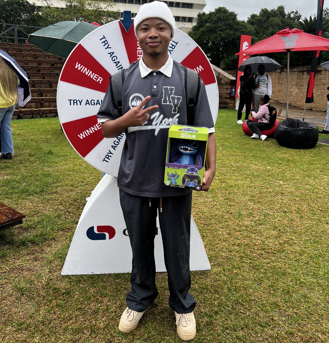 Yfm's tweet photo. The sun might not be out but the Tukkies are, if you’re on campus at @UPTuks come through and say hi and you could win a prize with @CapitecBankSA 🤩 #TheLunchLeague
#CapitecTakeover https://t.co/LPA8C5vRm9