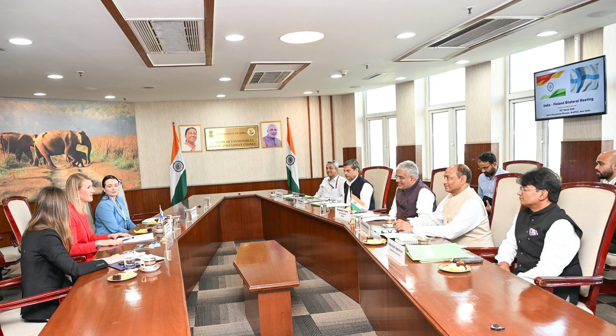 EnvironmentPib's tweet image. India and Finland renew MoU on #EnvironmentalCooperation

Renewal will further strengthen India-Finland partnership on pollution control, waste management, circular economy and climate action

@byadavbjp

📝 pib.gov.in/PressReleasePa…
