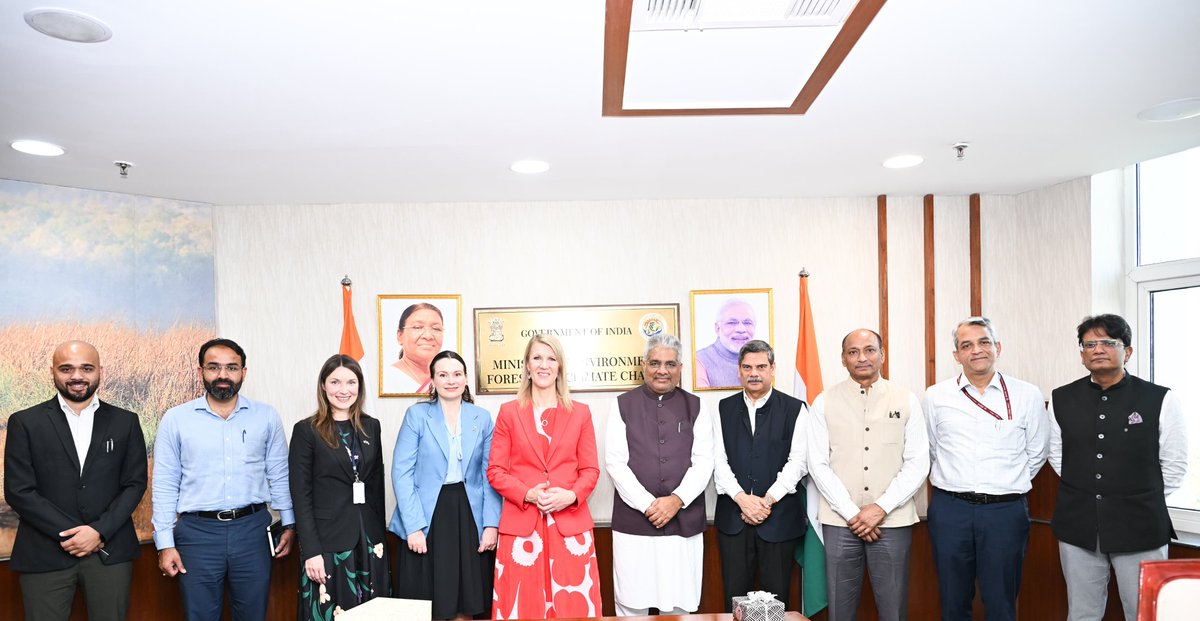EnvironmentPib's tweet image. India and Finland renew MoU on #EnvironmentalCooperation

Renewal will further strengthen India-Finland partnership on pollution control, waste management, circular economy and climate action

@byadavbjp

📝 pib.gov.in/PressReleasePa…