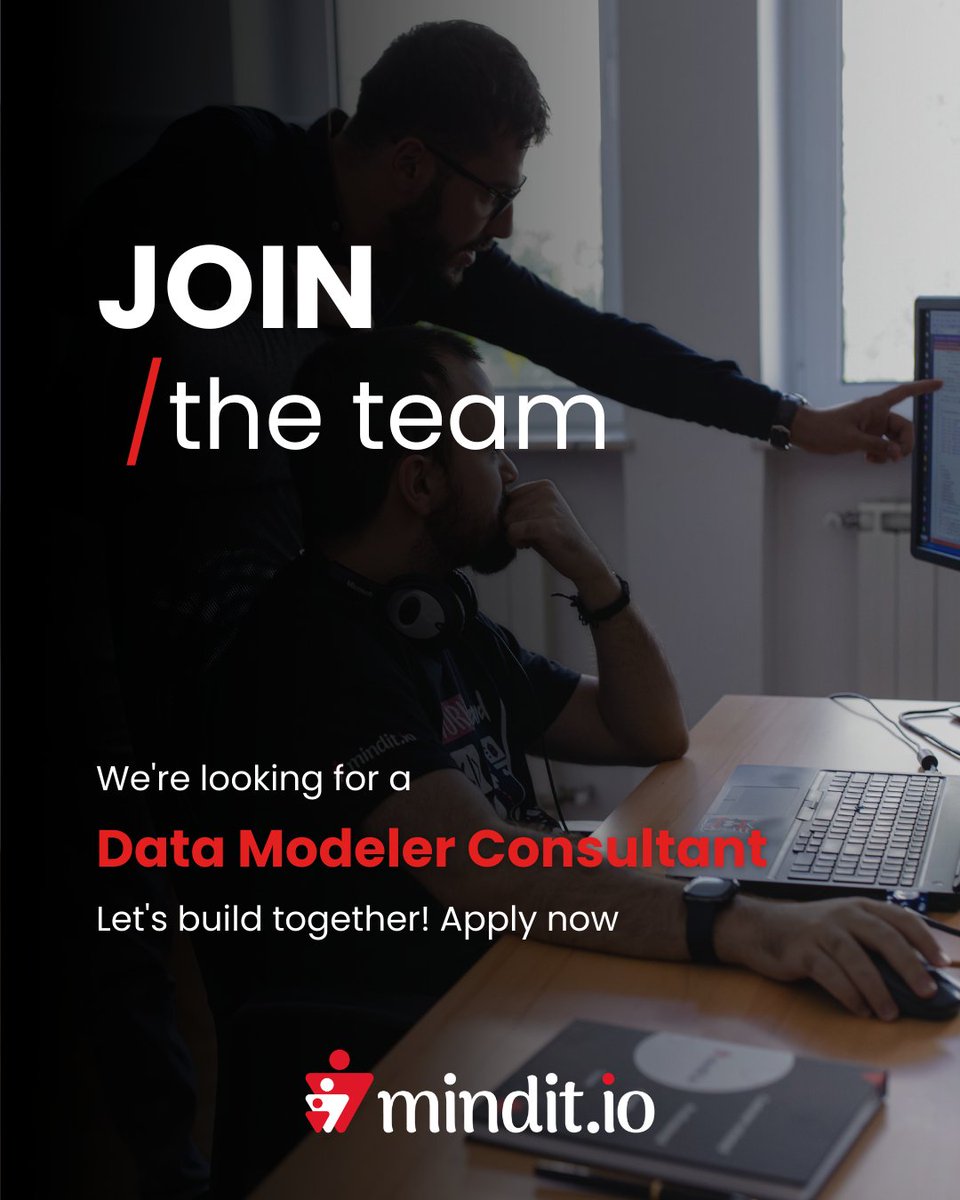 mindit_io's tweet photo. 🚀 We’re hiring: Data Modeler Consultant | #Romania
with strong experience in data modeling and modern data platforms to help design scalable data architectures for Risk Management Services.

👉 Apply here: https://t.co/n3hyHjSuqA

#datamodeler #dataconsultant #hiring https://t.co/NyRw4UJZOH
