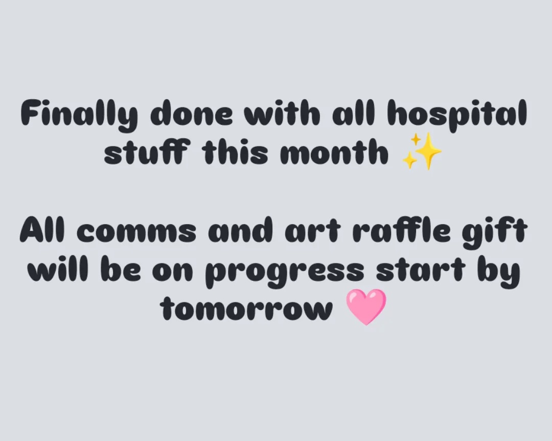 Yay, Norara back to work tomorrow ✨
Urgent comms are still open ♥️
Emotes get 25% off one Vgen 💚
Vgen link is on bio ✨