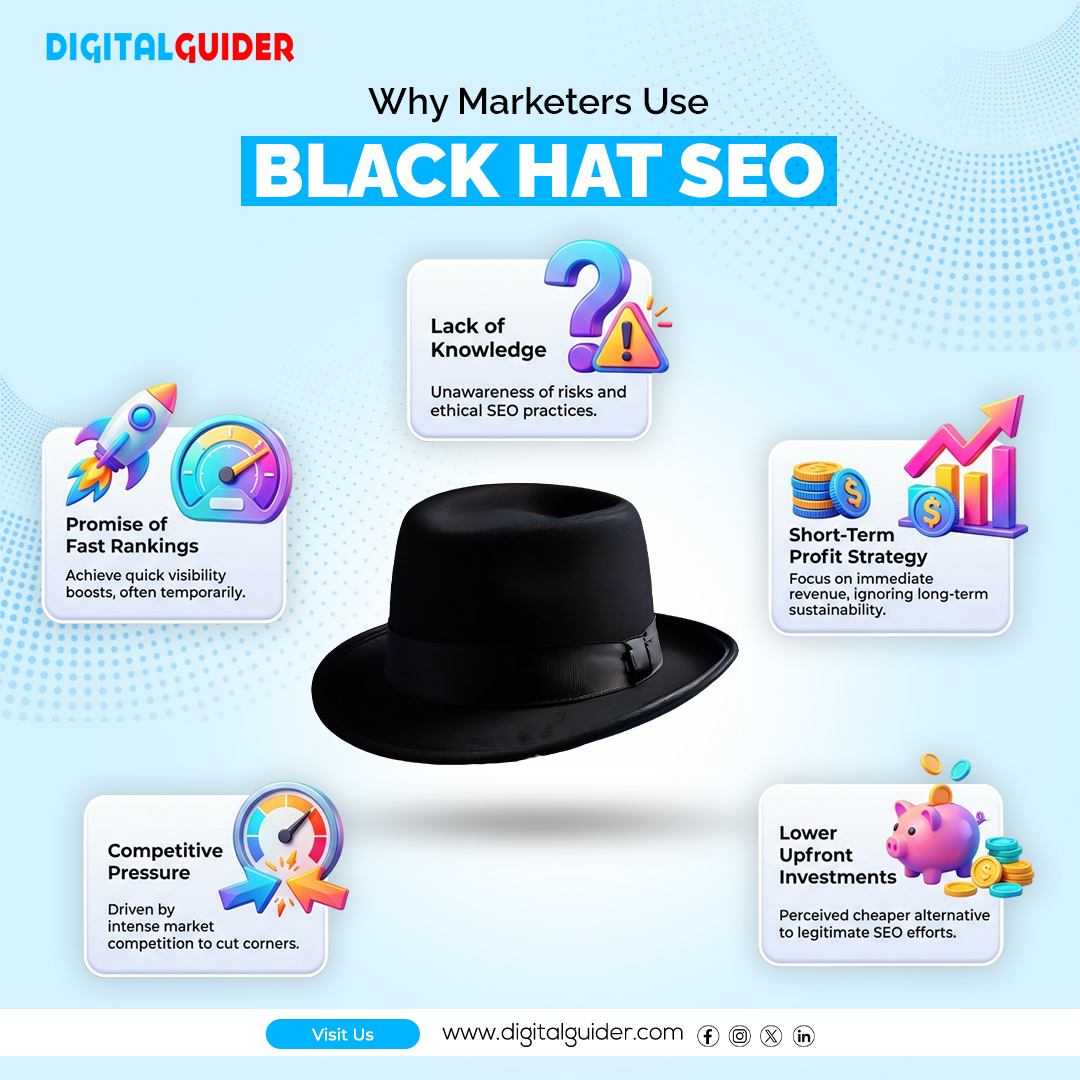 GuiderDigital's tweet photo. 🎩 Fast Rankings, Quick profits, Competition, Lower Costs, and a Lack of Knowledge.

⚠️ But risks include penalties and brand damage! Choose ethical SEO for lasting success.

Know more: https://t.co/1lvm6DTqAc 

#blackhatseo
#seotips
#ethicalseo
#seostrategy
#seoawareness https://t.co/OcndDUbmvN