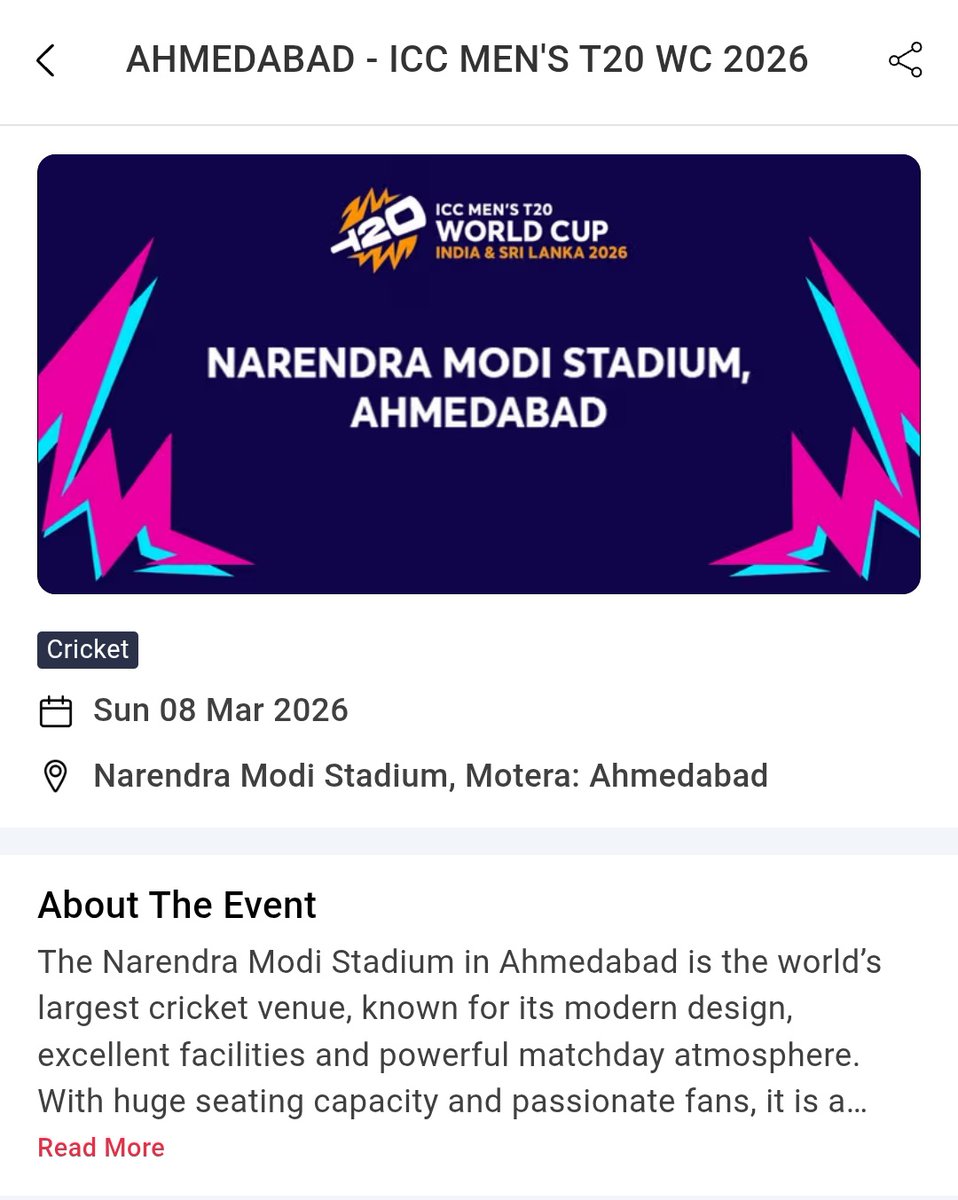 msdianforsure's tweet photo. I’ve got 2 tickets to India vs New Zealand T20 World Cup👉 Final 👈at Motera Stadium 🏟️ Ahmedabad 

DM me if you’re interested or looking to buy ticket

Hand 2 Hand Tranfer
Physical Tickets Available ..
#India 
#NewZealand 
#indvsnz 
#finals 
#ICCMensT20WorldCup 
#ICCT20WorldCup https://t.co/plpaw9KRAu