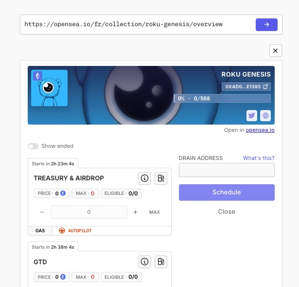 umibot's tweet photo. Umi works with all Opensea mints and this includes @RokuTrade👌

Get access for only $12/day and mint with up to 15 wallets 🌸 https://t.co/7FCqgEtBY5