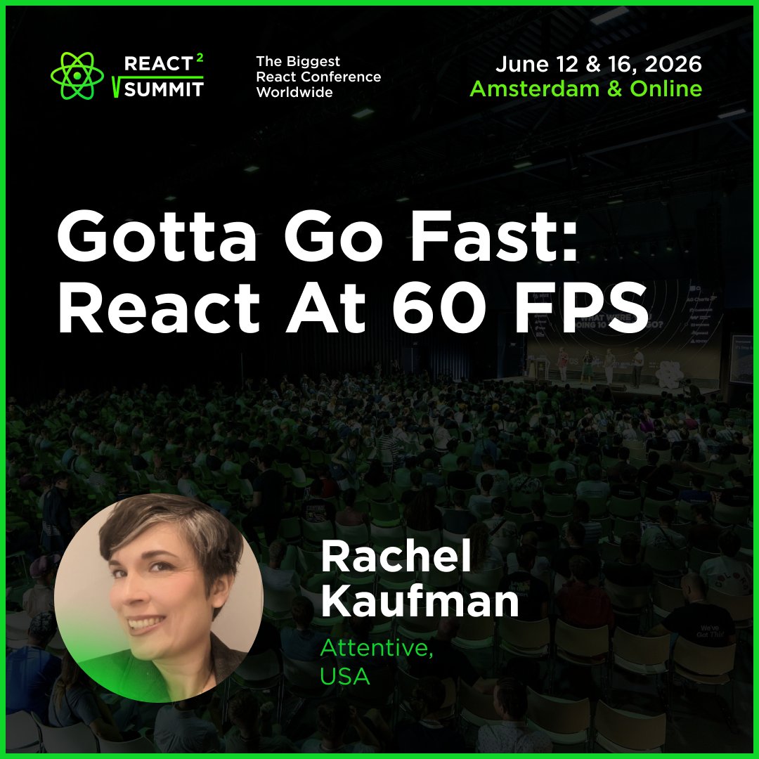 React Summit tweet media