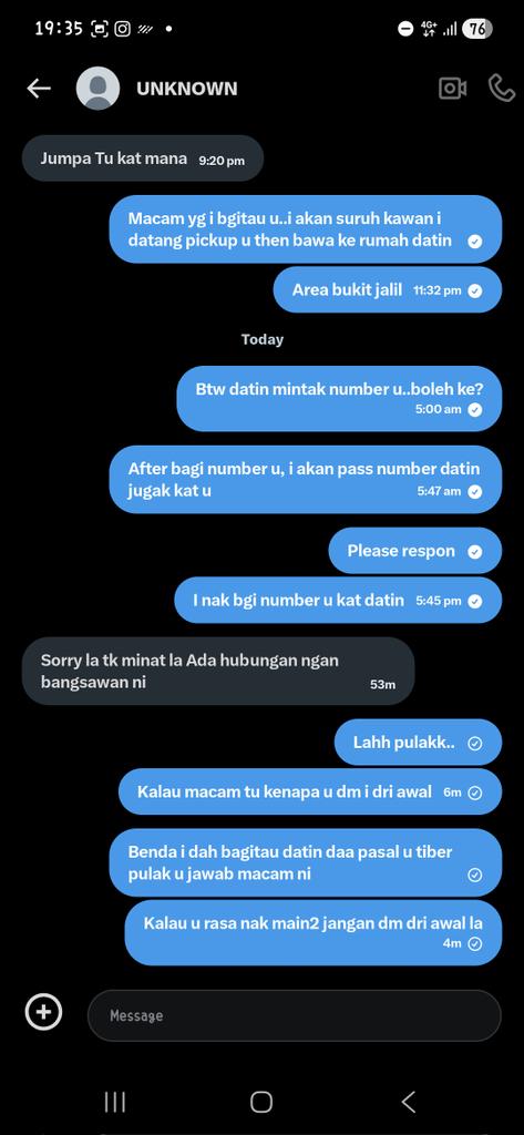 ShiroSpade92's tweet photo. Tolong la ye..jangan nak buang masa aku..dtin siap mnta no kau la..tiber kau pulak yg taknak..tak berminat la apa la..banyak alasan..spesis macam ni la org tak suka.. https://t.co/9fEe8Fpdkq