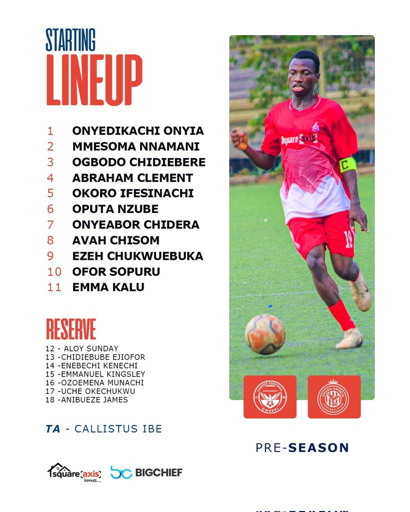 Enuguangels_fc's tweet photo. The Squad is locked🔒 in
VS Campos FC
🏟 Dan Anyiam 
Kickoff @ 3PM (WAT) https://t.co/X9v1vHCDdy