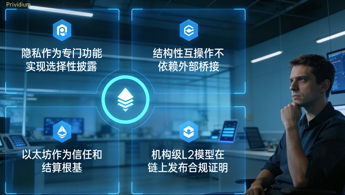 feier031's tweet photo. Vitalik 对 L2 的反思值得深思：随着以太坊 L1 自身扩容，L2 不应再仅仅是“复制 EVM 换壳扩容”，而必须提供隐私、应用特定执行、机构透明度等差异化价值。这正是 @Prividium 的设计原点。

Prividium 是由 @zkSync 基于 ZK Stack 构建的机构级隐私金融平台，专为银行和资产管理公司设计。它采用 Validium ��构，将交易执行和状态存储保留在链下，敏感数据完全不上链公开，同时每一批状态转换都会生成零知识证明，并定期提交到 @Ethereum L1 进行验证和最终结算。

这种“隐私在链下、最终性在链上”的设计完美回应了 Vitalik 的核心关切。

第一，隐私作为专门功能。Vitalik 将隐私视为以太坊的一等优先级，认为它是去中心化的重要保障。Prividium 通过 ZK 证明实现选择性披露，机构可在保护商业机密的同时向监管机构证明资金来源合法。德意志银行通过 Prividium 完成 5 亿美元商业地产代币化，审计成本降低 70%，这是隐私与合规平衡的典型案例。

第二，结构性互操作而非表面桥接。Vitalik 批评当前 L2 数量膨胀导致流动性碎片化。Prividium 通过 ZKsync 弹性网络实现与以太坊及其他 ZKsync 链的原生互操作，资产在私有环境与公共市场间转移时不依赖外部桥接，始终在同一套零知识证明体系内流动。

第三，以太坊作为信任和结算根基。Vitalik 强调 L1 应回归最安全的结算层。Prividium 将状态根和证明交由以太坊验证，业务在密闭空间运行，而以太坊作为法院做最终确认，使机构获得以太坊级安全最终性。

第四，机构级 L2 模型在链上发布证明。Prividium 集成动态合规控制，包括 KYC/AML、按司法管辖区设定交易权限、与监管 API 直连生成报告，同时通过零知识证明在链上发布可验证合规证明，让监管机构在不暴露全部数据的情况下验证交易合法性。花旗银行正在测试其批发支付通道。

为什么 Prividium 是以太坊的基础设施扩展，而非通用扩容链？Vitalik 指出，L2 如果只是“比 L1 快一点”，核心价值正在被稀释。Prividium 不追求成为“更快的以太坊”，而是成为以太坊能够支持的私有执行环境。它扩展了以太坊的功能边界，填补了生态中机构级隐私的结构性空白，让受监管资本在保持操作隐私的同时，仍然将以太坊作为最终的结算层和安全性来源。

当前多数 L2 仍依赖中心化排序器，更像是穿着区块链外衣的中心化数据库。而 Prividium 选择了另一条路，它不是与以太坊竞争，而是强化以太坊作为机构级基础设施的地位。当隐私计算从加密原生领域向传统金融渗透，当 RWA 代币化加速，Prividium 正在成为传统金融上链的标准化入口。

Vitalik 说，L2 的未来不在于数量，而在于更深地与主网融合，更专地在细分场景创新。Prividium 正是这一方向的实践者，它不是另一条追求 TPS 数字的通用链，而是以太坊隐私能力的纵向延伸，是“公开结算加隐私执行”新范式的构建者。

#L2 #隐私 #以太坊