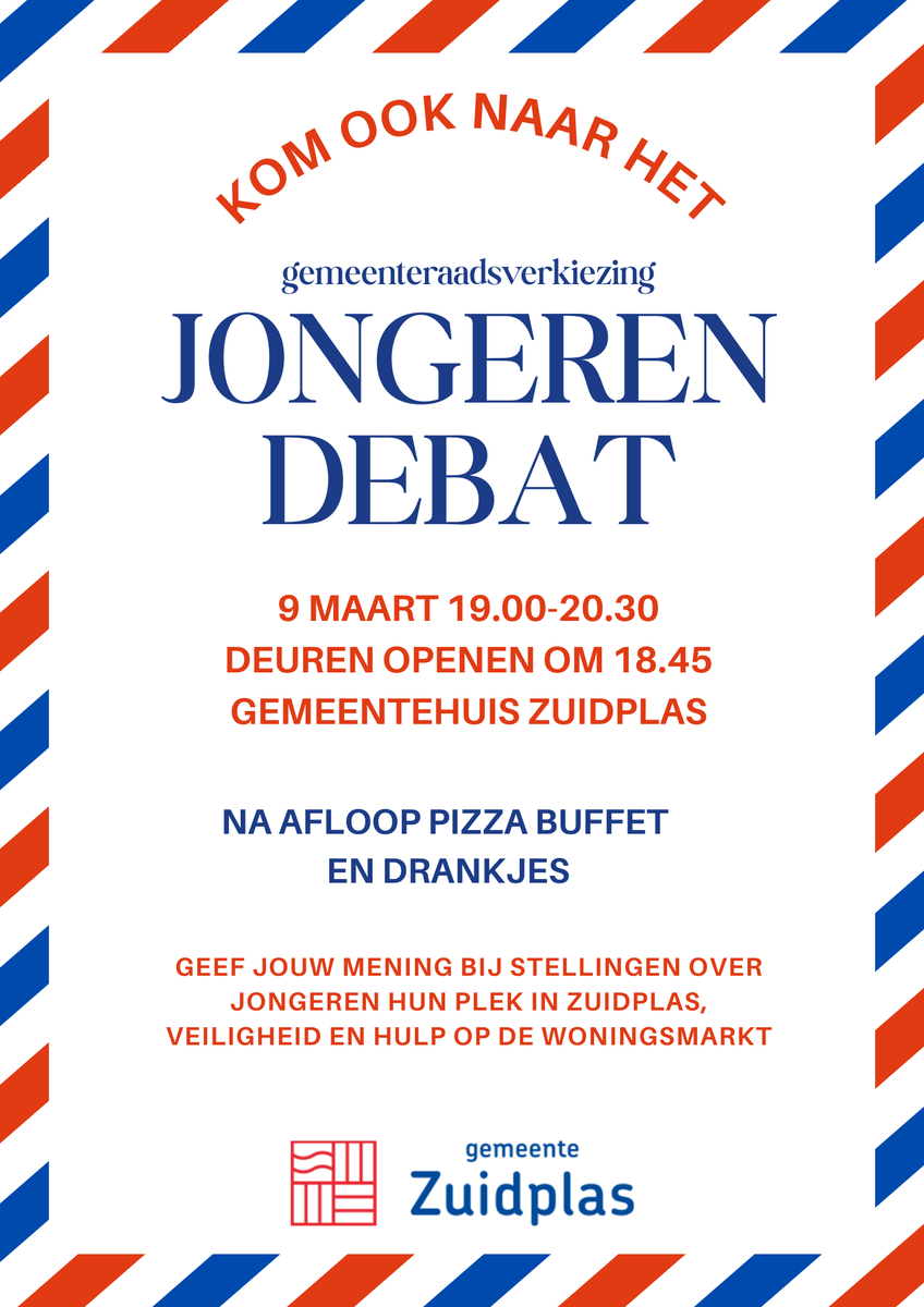 stichtingzo's tweet photo. Kom op 9 maart naar het #jongerendebat! Vanaf 19.00 uur gaan politici van lokale partijen met elkaar in gesprek over onderwerpen die voor jongeren van belang zijn: woningen, veiligheid en maatschappelijke voorzieningen. Iedereen is welkom. Aanmelden is niet nodig. https://t.co/ifkFlQEdhM
