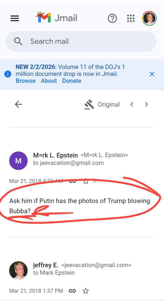 LibreSancho's tweet photo. otro que no conocia a #epstein ja ja¡ pueden hacer lo que quieran violar a niñas iniciar la terecera guerra mundial lo que quieras, es el mundo de satanas lucifer y todos trabajan para el #WW3 #EpsteinFiles 
#epsteinvideos 
#EpsteinFiles2026 
#ForTheChildren
#ritualistic https://t.co/mBIQPj5XEZ