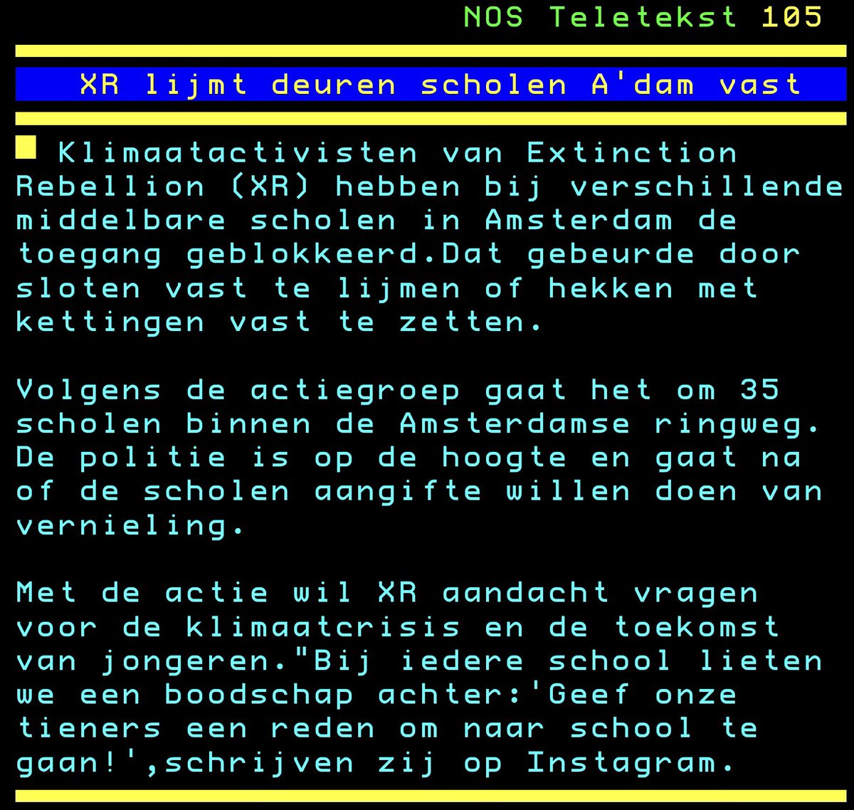 sjonniekonnerie's tweet image. Wanneer wordt deze idiote dwingelandij en vernieling door Extinction Rebellion eens een halt toegeroepen?
De grens van begrip en tolerantie is al lang overschreden.
Pappen en nat houden is niet oplossing.

@Het_OM: straf eisen is het enige dat helpt. 

#XR #Amsterdam #scholen