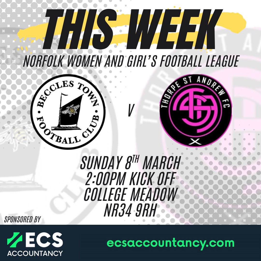 This Sunday we look forward to welcoming Thorpe to College Meadow! 🤍🖤

#upthetown