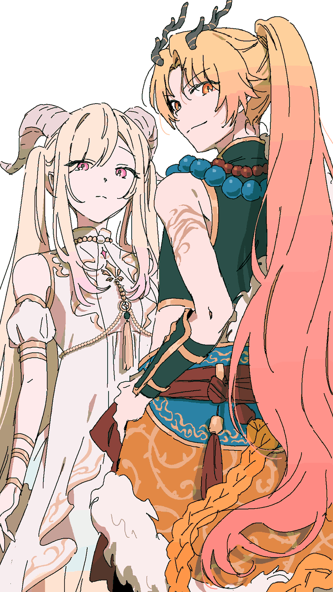 텐마네 인외남매 조합✨
둘 다 머리 치렁치렁인게 진짜 추구미