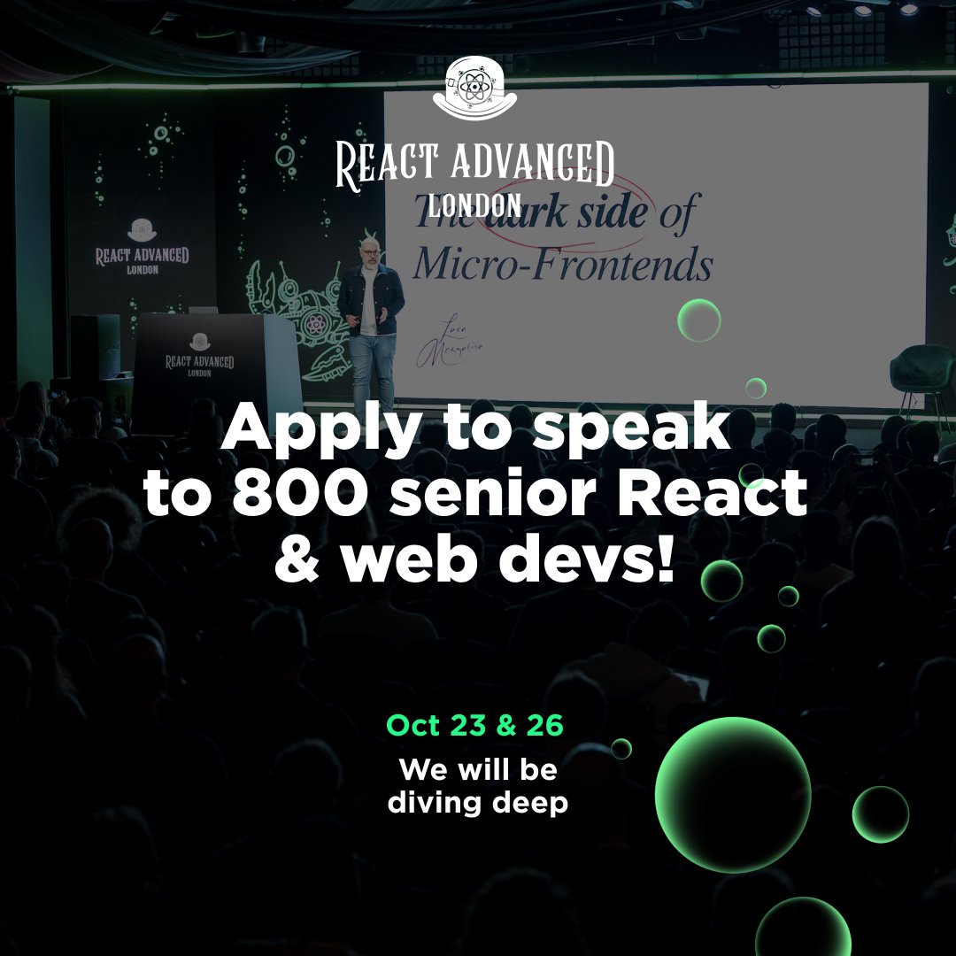 React Advanced Conference tweet media
