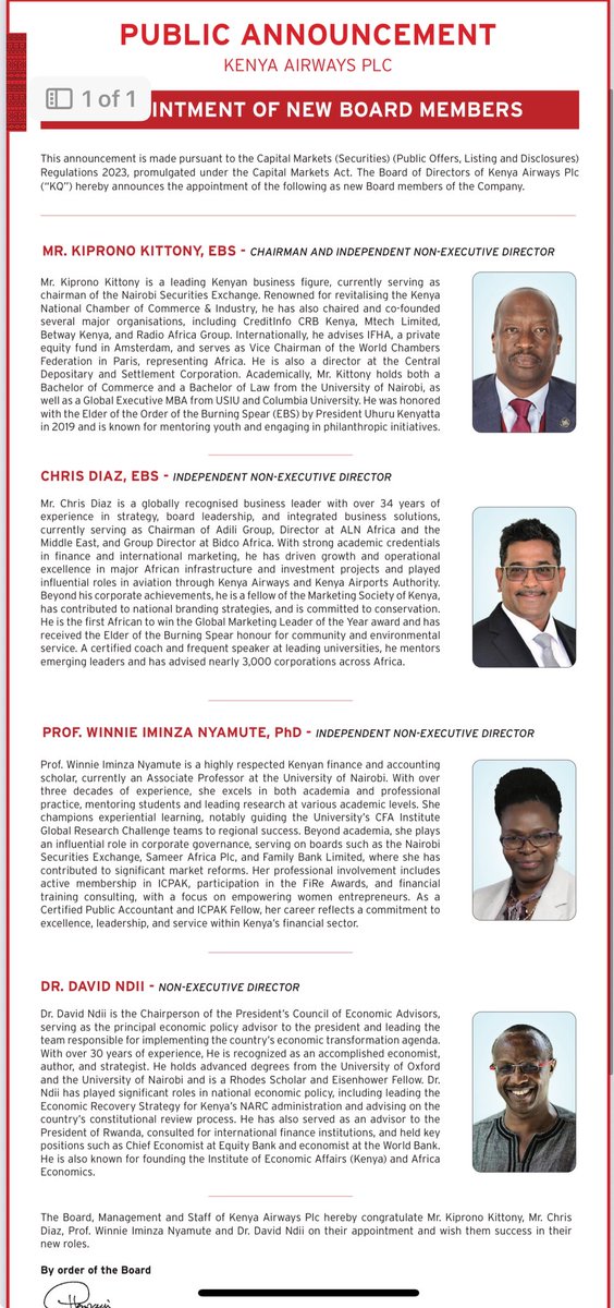 I like that this list of KQ New Directors look like those Hired Dowry Negotiators. Especially because the market wants this company sold off rapidly.