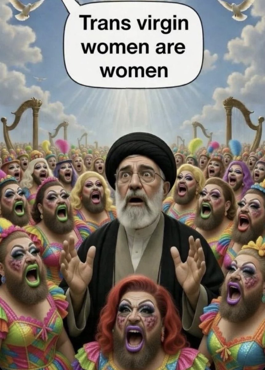 Lewactwo w EU i USA “protestuje”, a w tym samym czasie Khamenei bawi się w piekle z 72 dziewicami 🤡