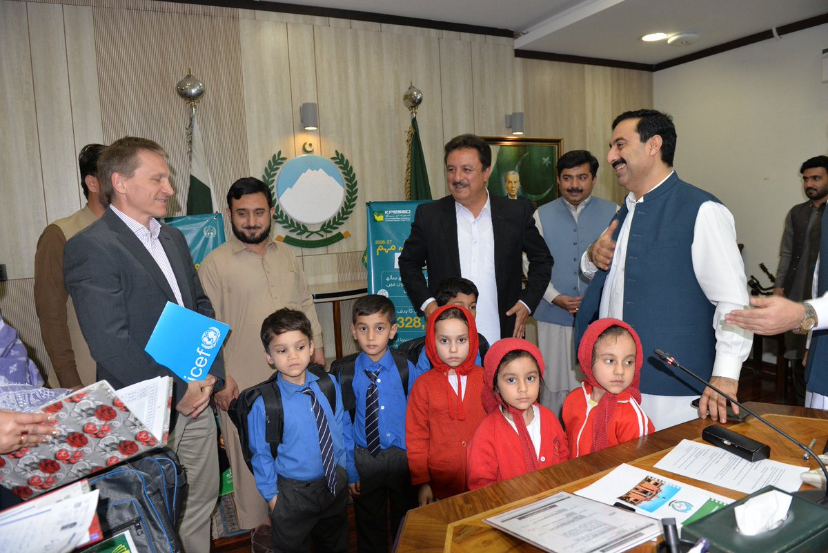 Today, the School Enrollment Campaign 2026–27 was launched in #Khyberpakhtunkhwa. <a href="/UNICEF_Pakistan/">UNICEF Pakistan</a> is proud to support the <a href="/GovernmentKP/">Government of KP</a> to help ensure every child is enrolled, learning, and thriving. Because education cannot wait. 

Mr. Shahab Ali Shah, Chief Secretary Khyber