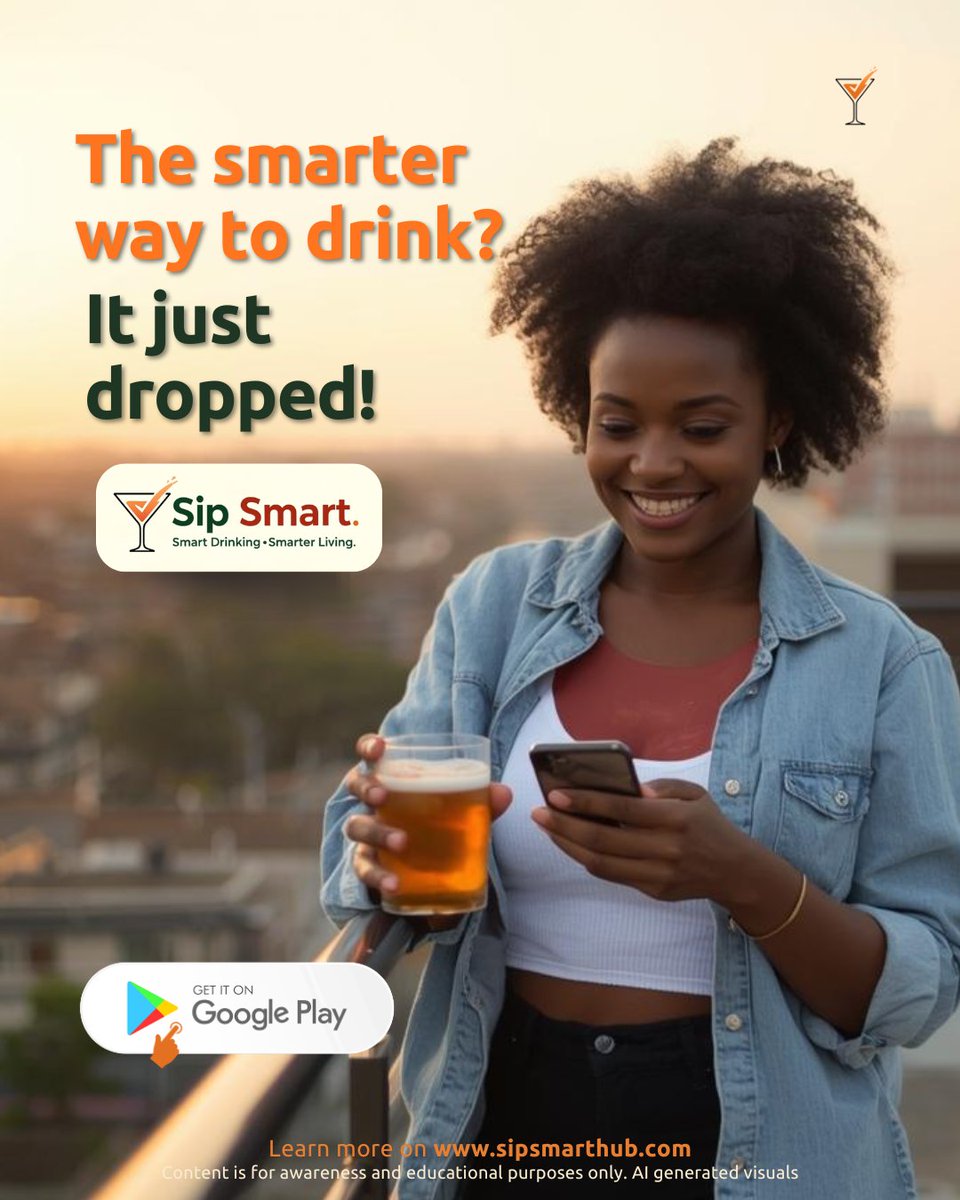 SipSmartLiving's tweet image. The smarter way to drink is finally here. 🍹📱

SipSmart has officially dropped on the Google Play Store! Built to help you track your drinks, understand your spending, and make smarter choices on a night out.

Because good vibes and good decisions can coexist.

Download now !