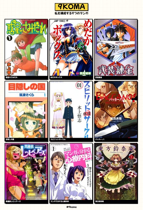 一個ラノベが混ざってるけども。思想とか性癖とか信念とか人生に与えた影響とか色々混ざってる。#9koma