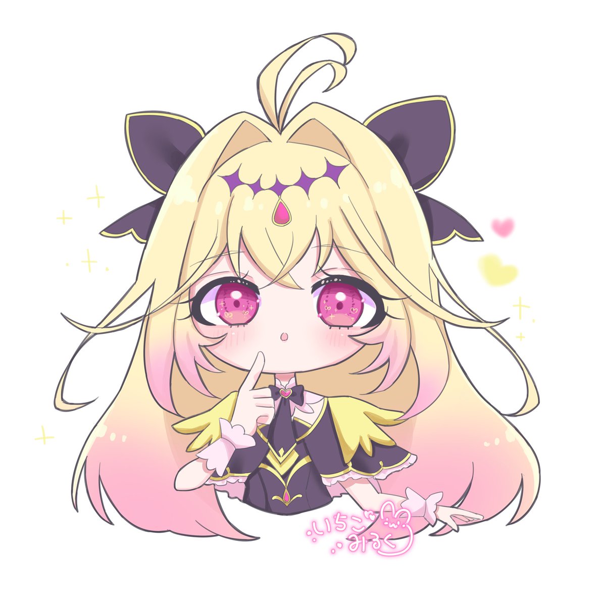 キュアアルカナ・シャドウ🖤 #イラスト #名探偵プリキュア #キュア