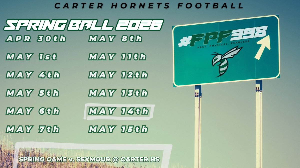 Carter HS Football tweet media