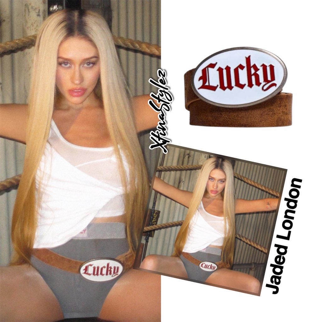 xtinastylez's tweet photo. #christinaaguilera shared these photo’s on her social media on March 4th, 2026. Christina wore a Jaded London leather ‘Lucky’ belt ($78) 🖤 https://t.co/6amrPEqXTB