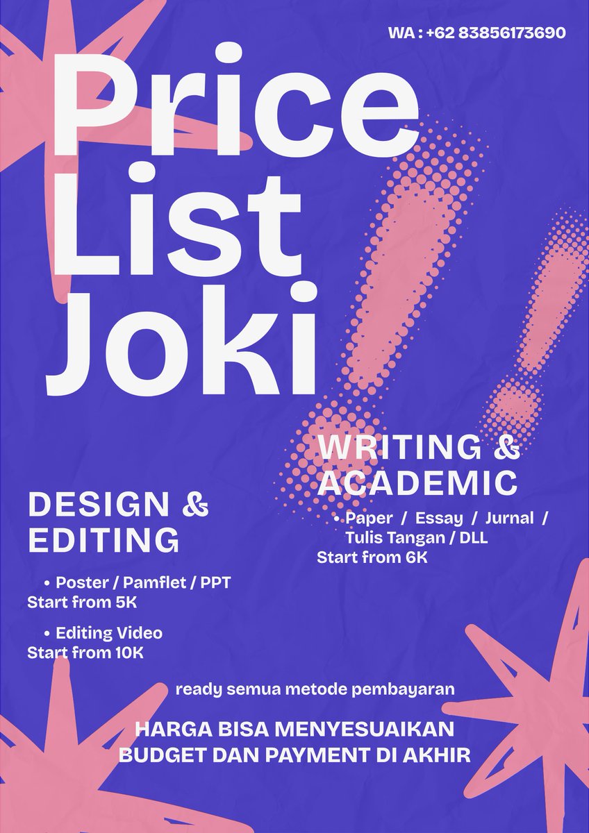 joki tugas / fastresp wa tweet media